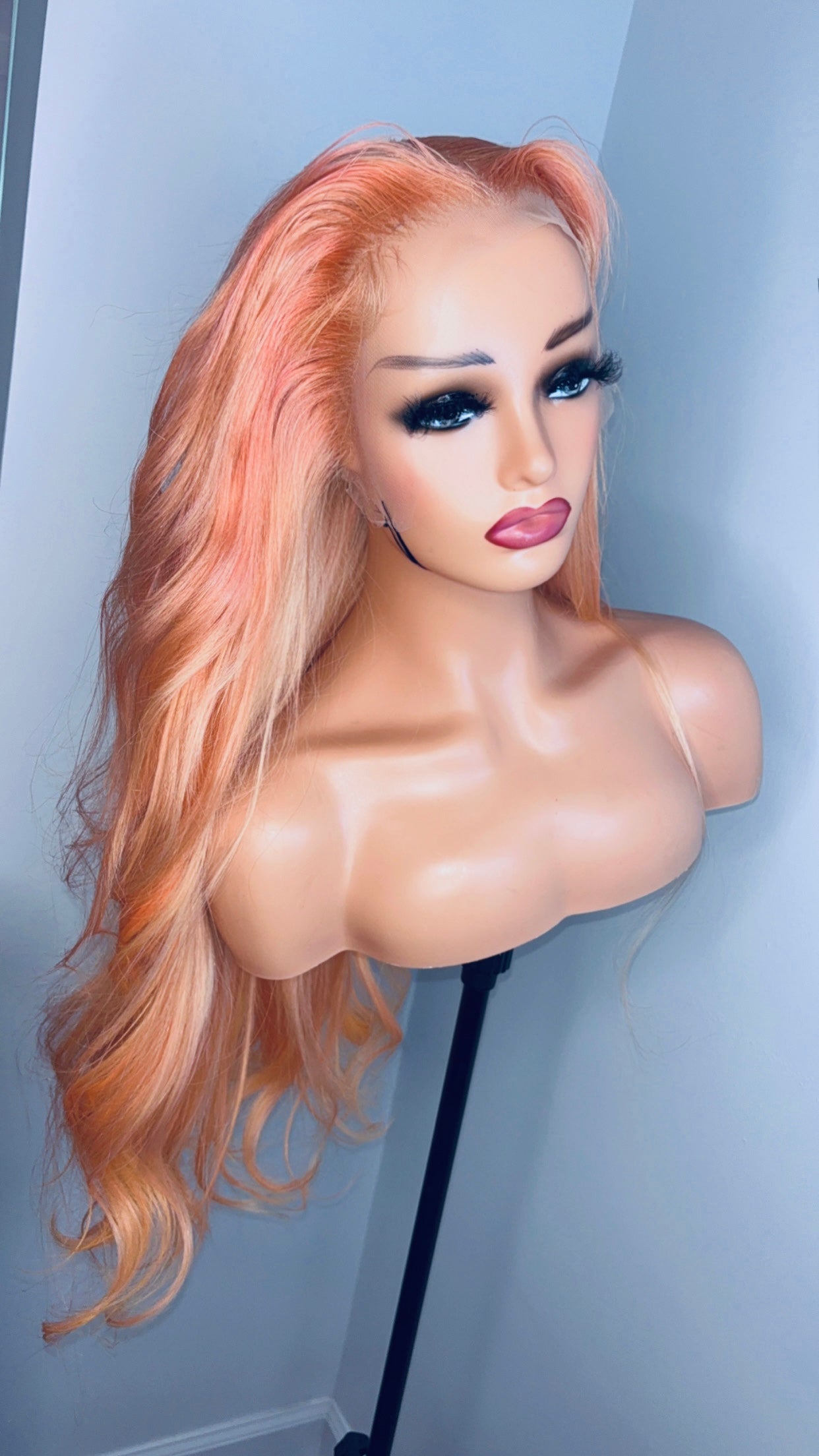 Pastel Pink Frontal Wig